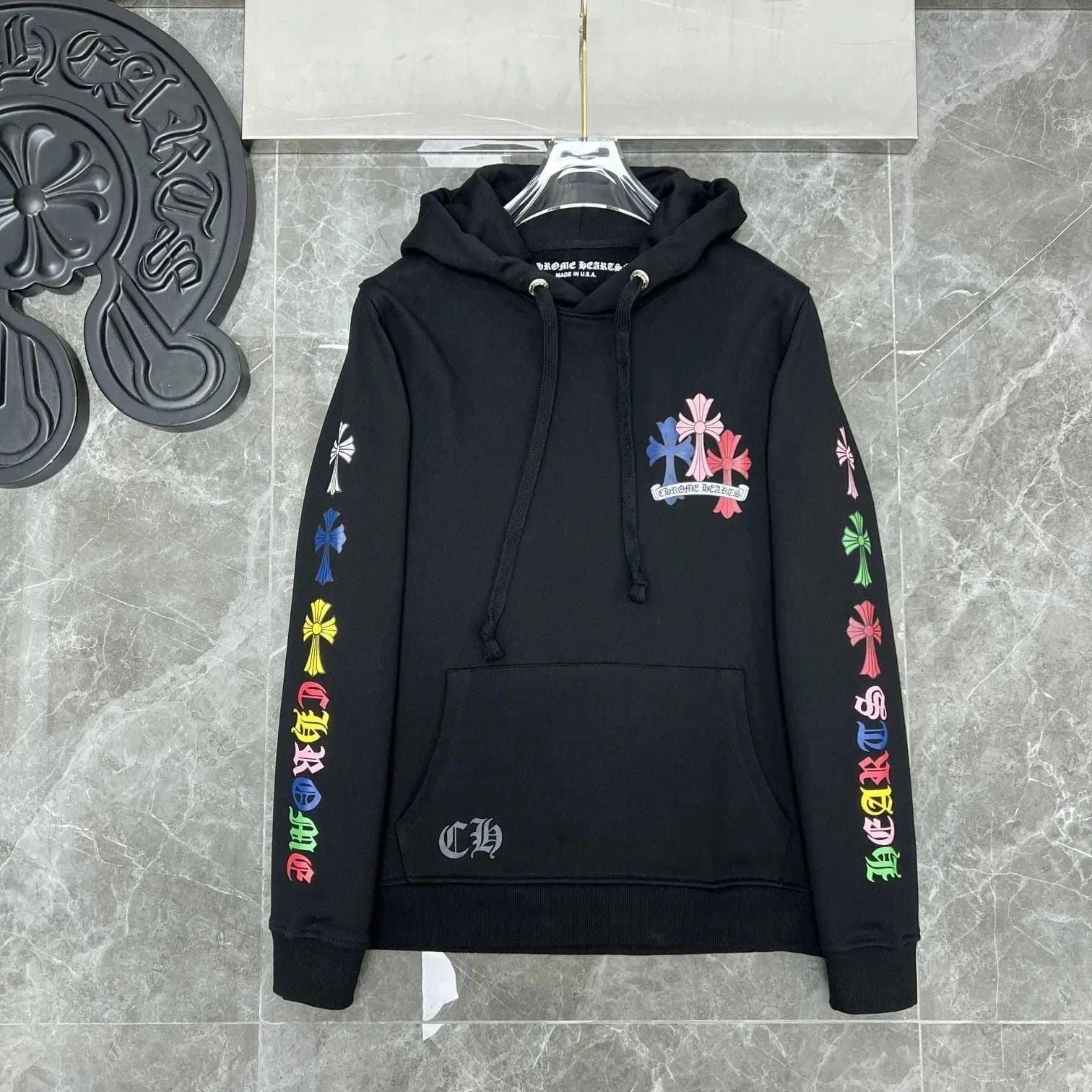 Zip-Up Hoodie Chrome Hearts Logo Patch — CH-60