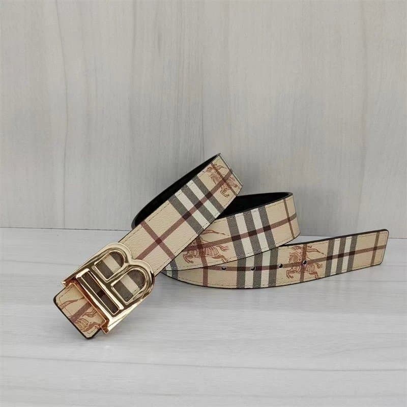Burberry Monogram Belt Checkered Reversible — 17