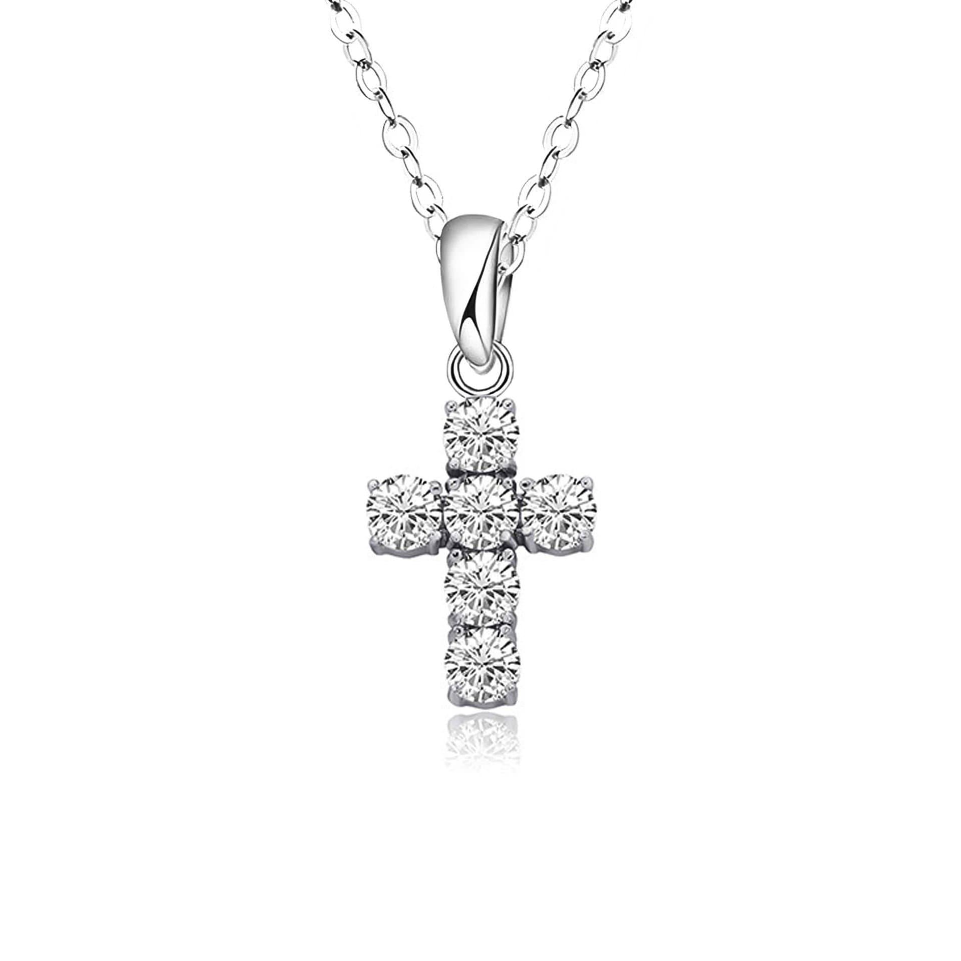 Tiffany & Co. Cross Pendant Pave Crystal