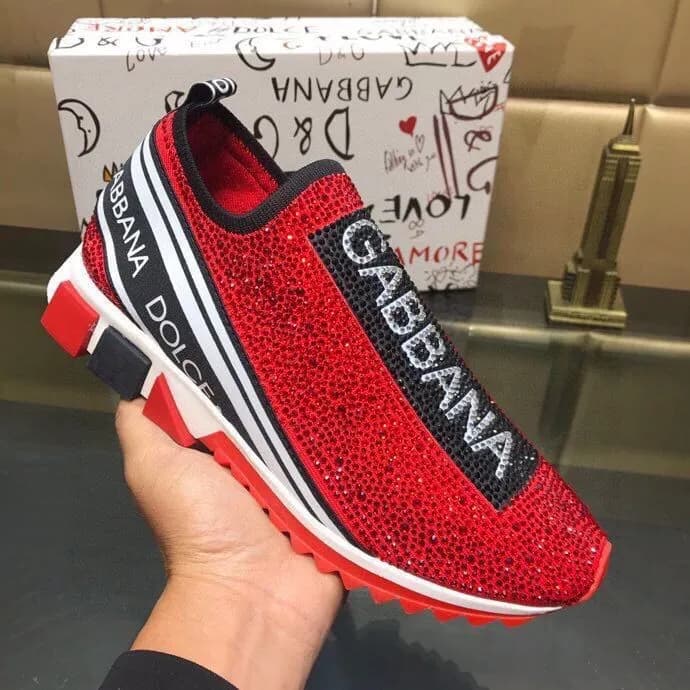 Dolce & Gabbana Sicily Sneaker Crystal-Embellished