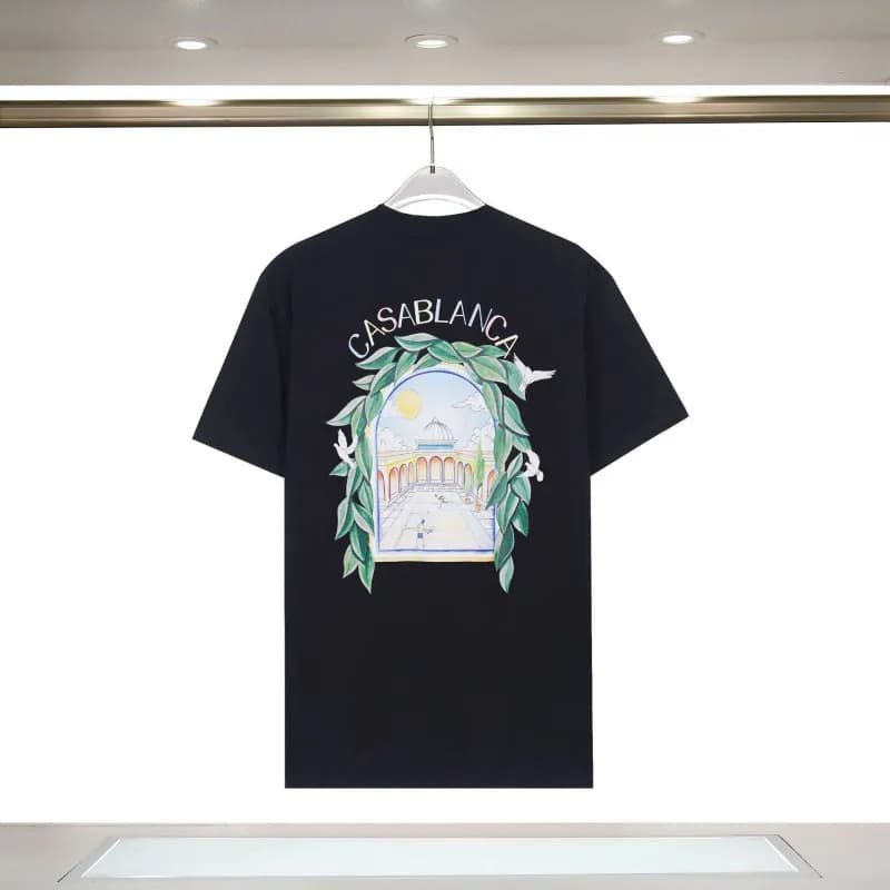 Casablanca Casa Blanca Tee Column Print — 8373前后印花黑
