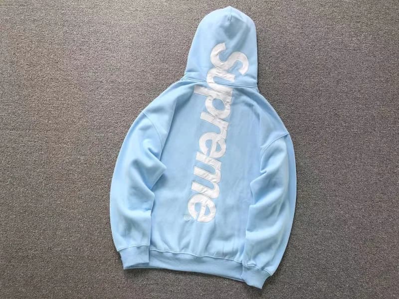 Supreme Zip-Up Hoodie Camo — E550天蓝色