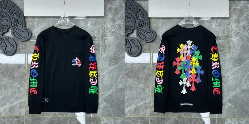 Chrome Hearts Long Sleeve Tee Cross Logo Print