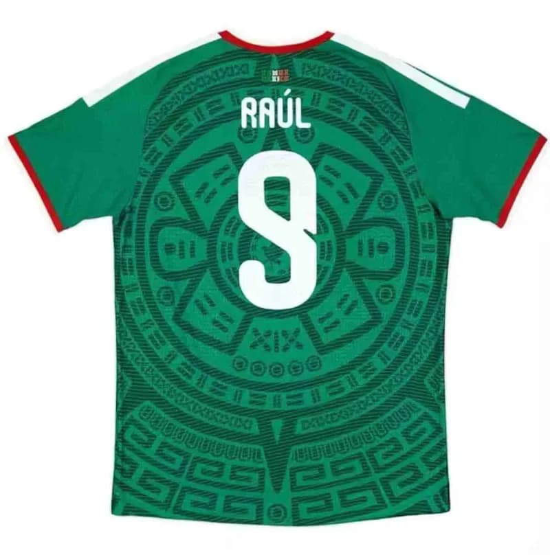 Spain 2006 World Cup Away Jersey Pedro #20 — 2627墨西哥主场9号球星