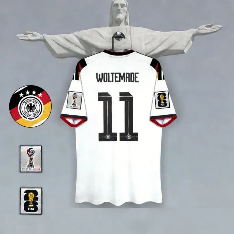 Spain 2006 World Cup Away Jersey Pedro #20 — 2627德国主场11球星