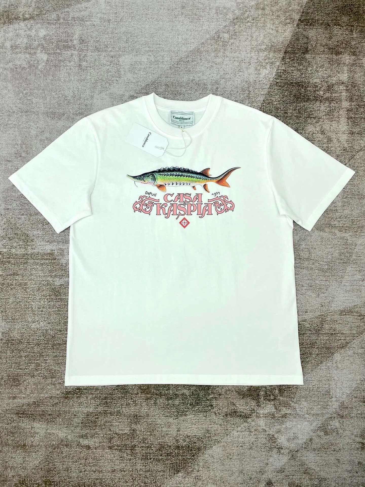 Casablanca Joy Stork Graphic Tee Stork Print — 白色11