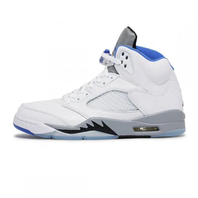 Fear of God Essentials Air Jordan 5 Essentials — No. 20 white and blue
