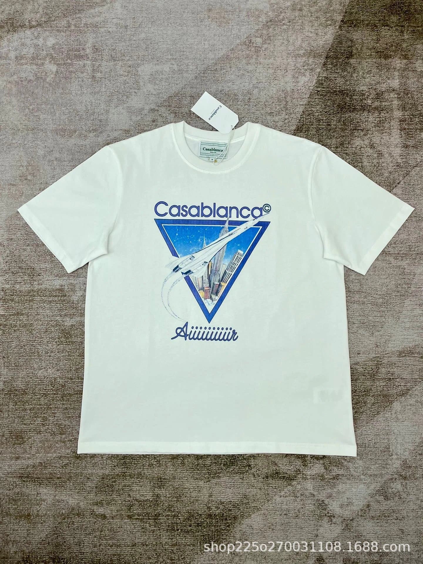 Casablanca Joy Stork Graphic Tee Stork Print — 白色6