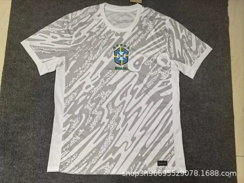 Nike Brazil Home Jersey 2022 World Cup — 2324 brazil white goalkeeper