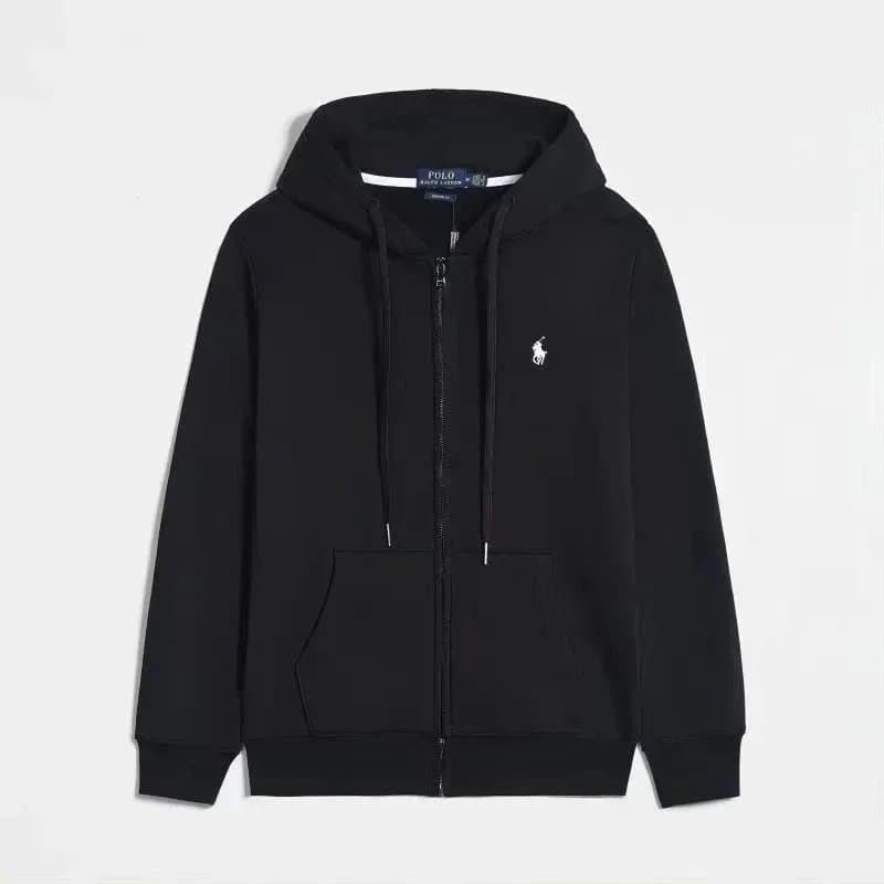 Polo Ralph Lauren Classic Fit Jogger Solid Black — 黑色白标拉链*Top quality