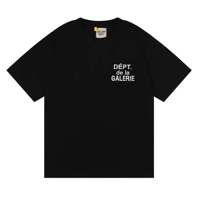 Gallery Dept. Hooded Sweatshirt Gallery Dept Hollywood CA Print — 6030 black