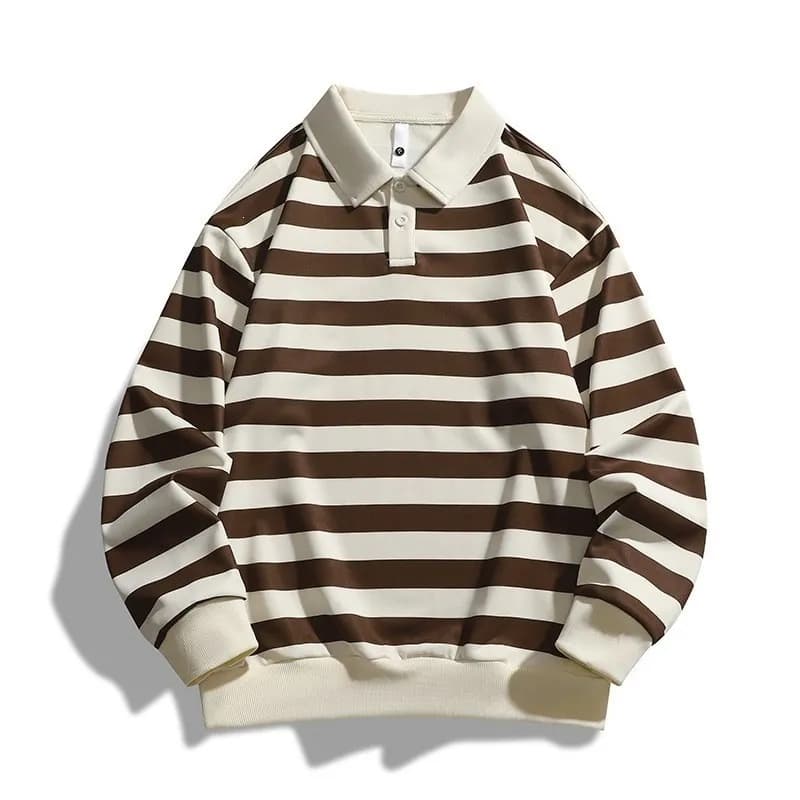 BAPE Polo Shirt N.Y.C. Pennant Stripe — 1