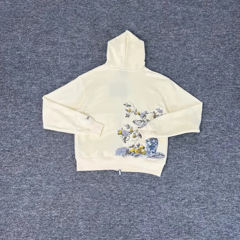 Embroidered Hoodie and Jogger Set Cloud Beige — 502杏色