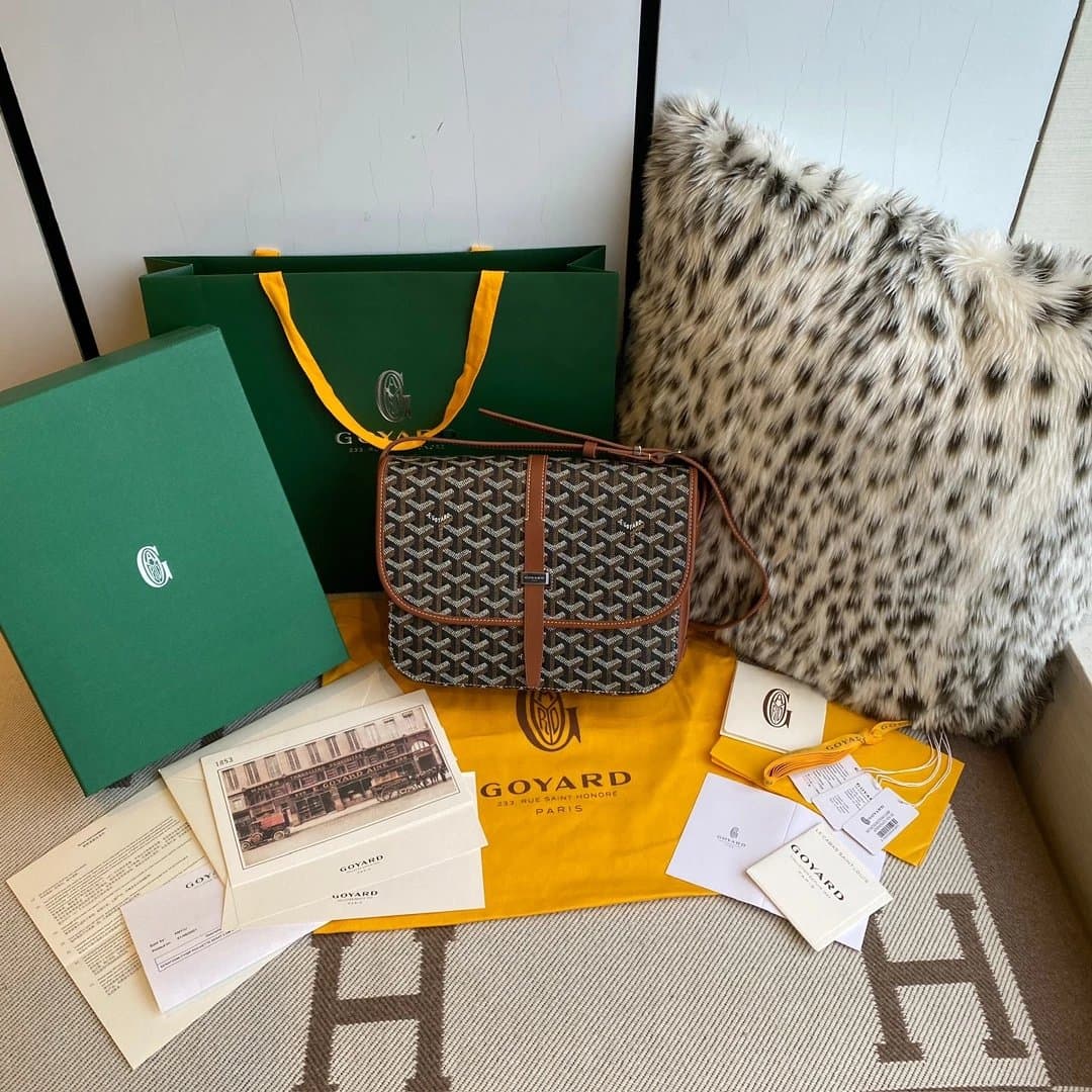 Goyard Saint Louis Monogram Canvas — 棕色拼黑色