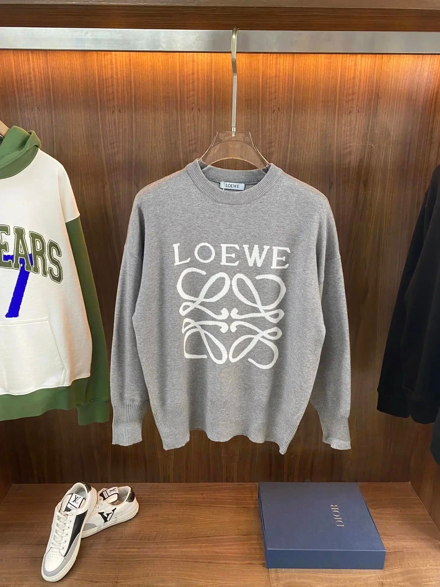 Louis Vuitton Monogram Knit Sweater All-Over LV Pattern — WN-010