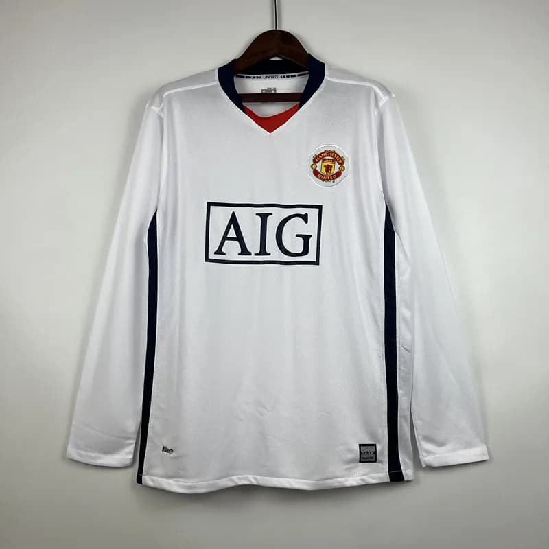 1992-93 Home Shirt Sharp Sponsor — 08-09 manchester united away league long sleeves