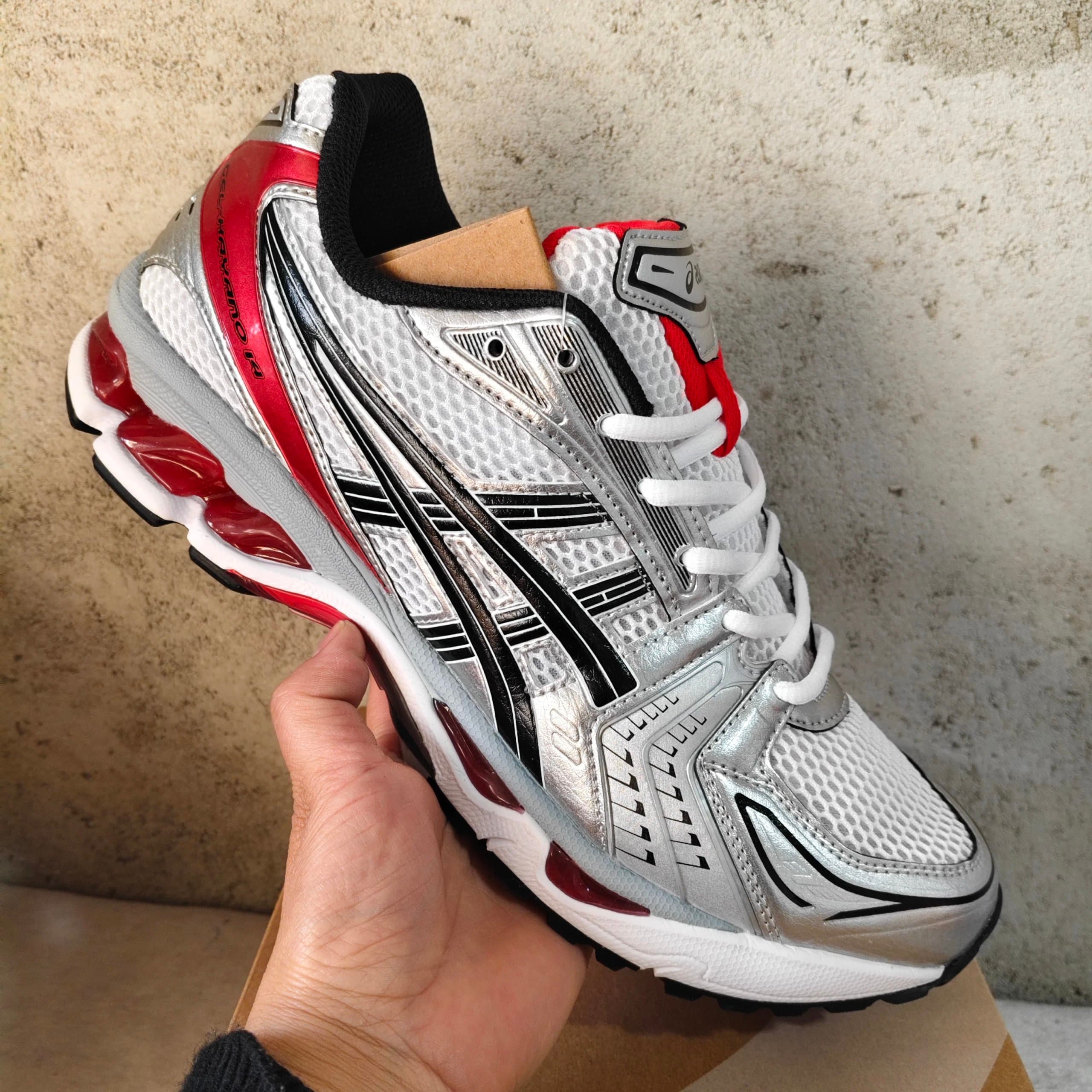 Asics Gel-Kayano 14 Silver Red Black