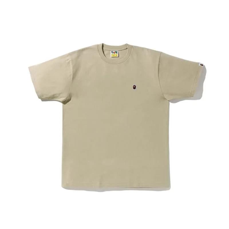 BAPE Short-Sleeve Tee Ape Head Logo — 710杏色