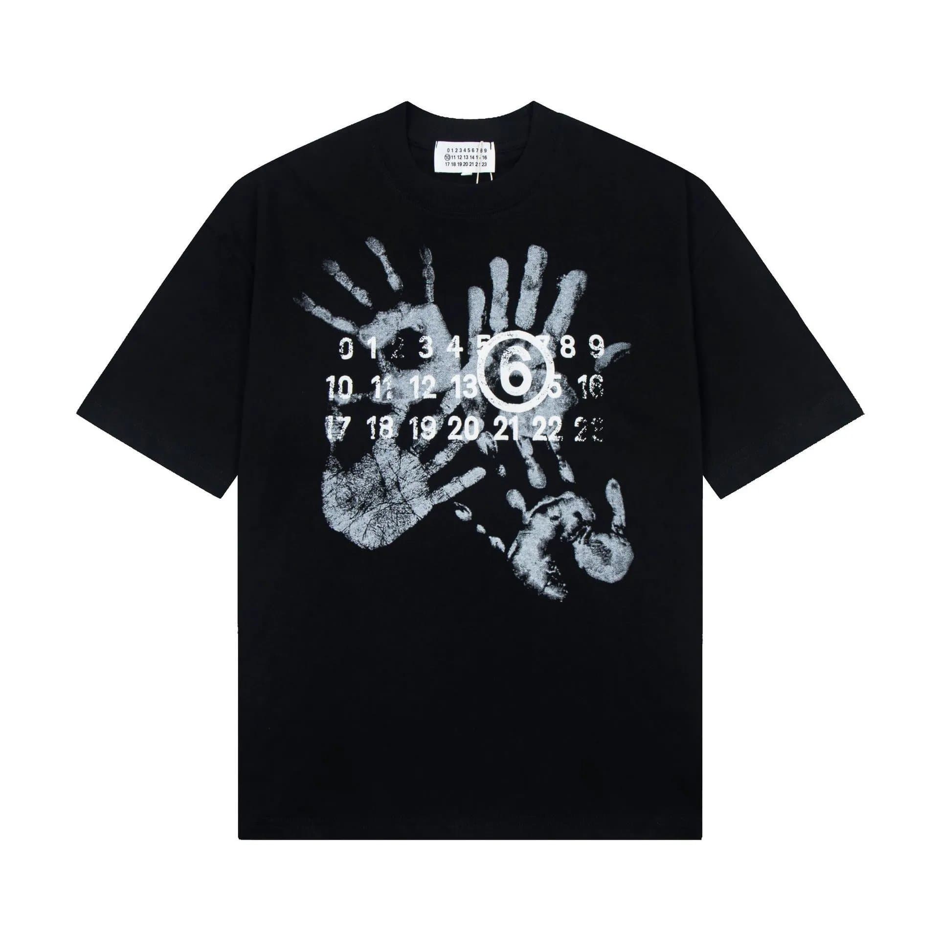 Maison Margiela Numbered Logo Tee Numbers Print — 620黑