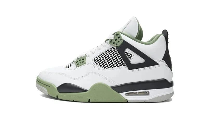 Air Jordan 4 Bred — US5.5=UK3=EUR36→US14=UK13=EUR48.5 · 鼠尾草