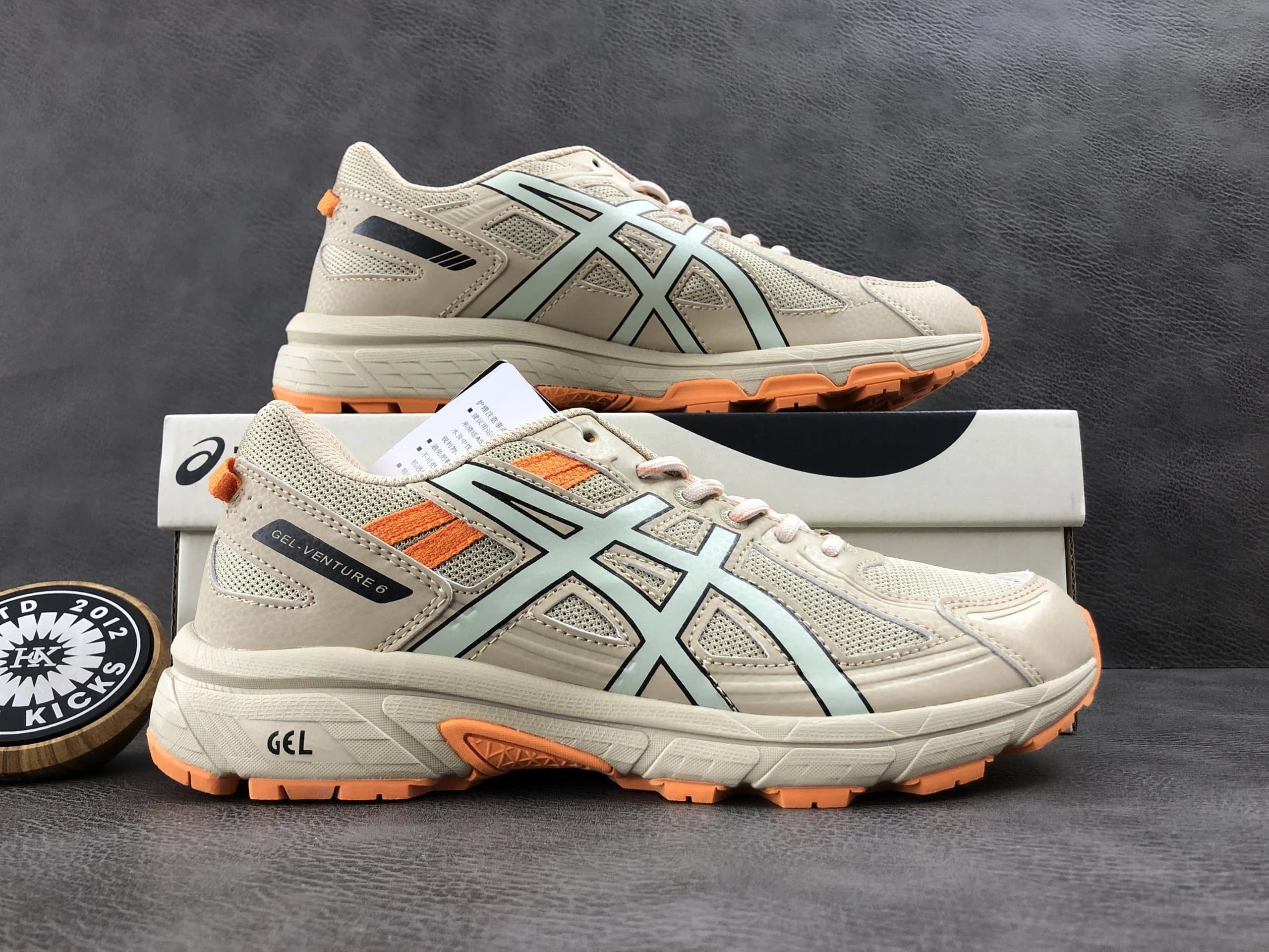 Asics GEL-Venture 6 Silver Blue Orange — MEN PUTTY 1021A262-200