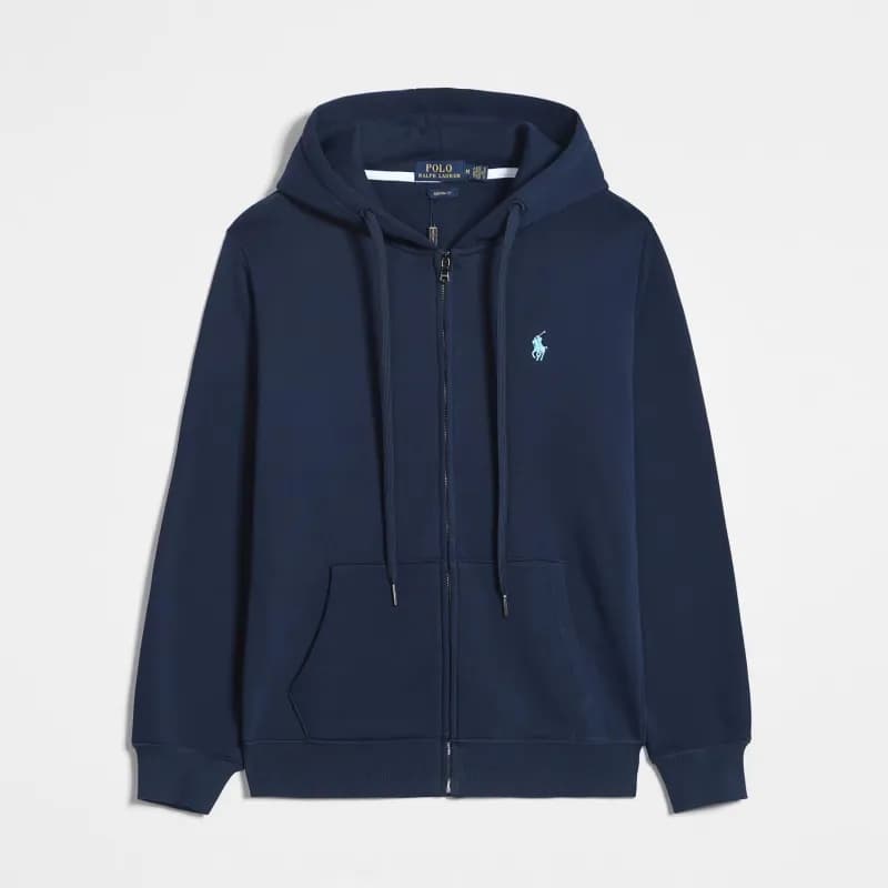 Polo Ralph Lauren Cable Knit Quarter-Zip Sweater Classic Fit — 拉链款宝蓝色天蓝标