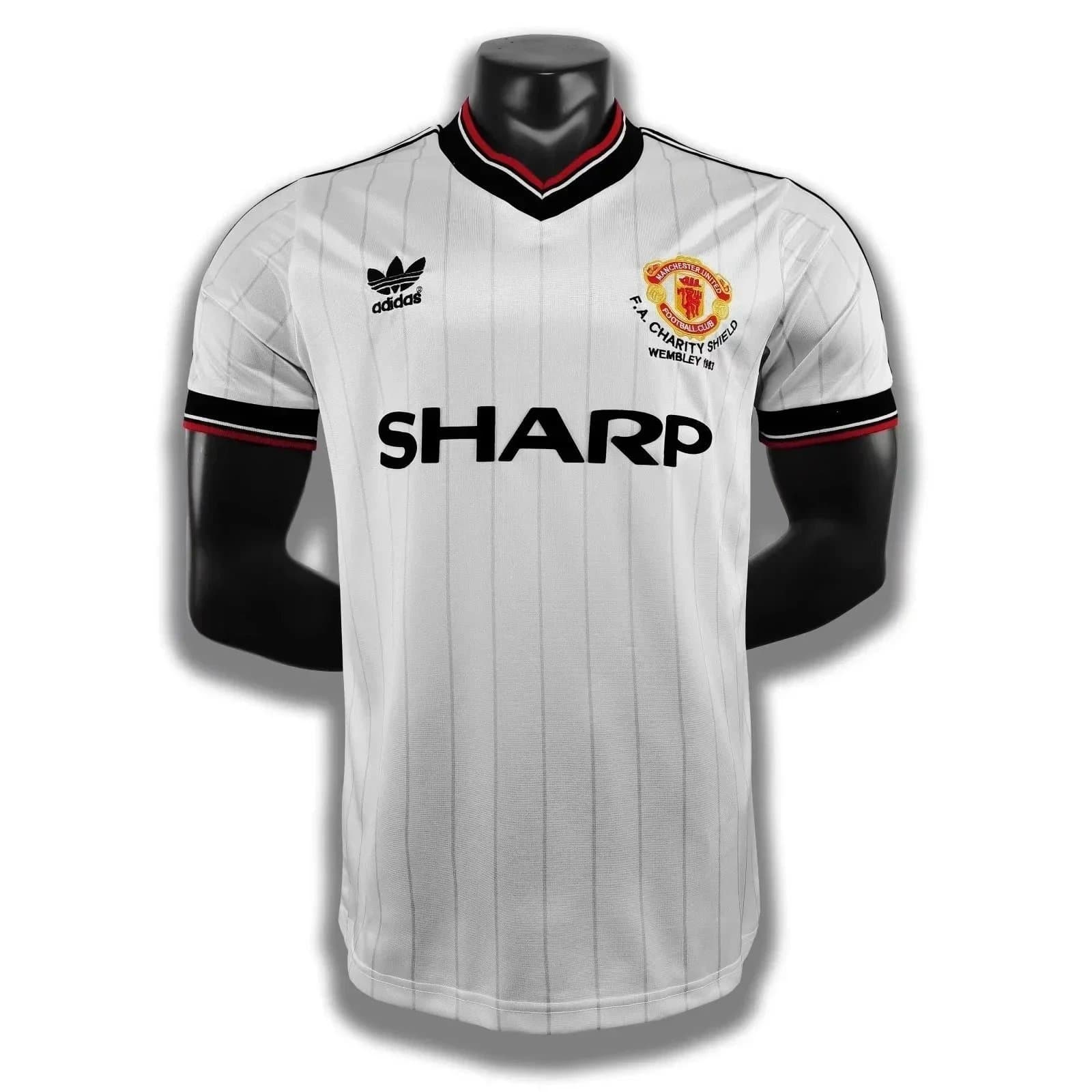 Adidas Manchester United 1983 FA Charity Shield Sharp Sponsor
