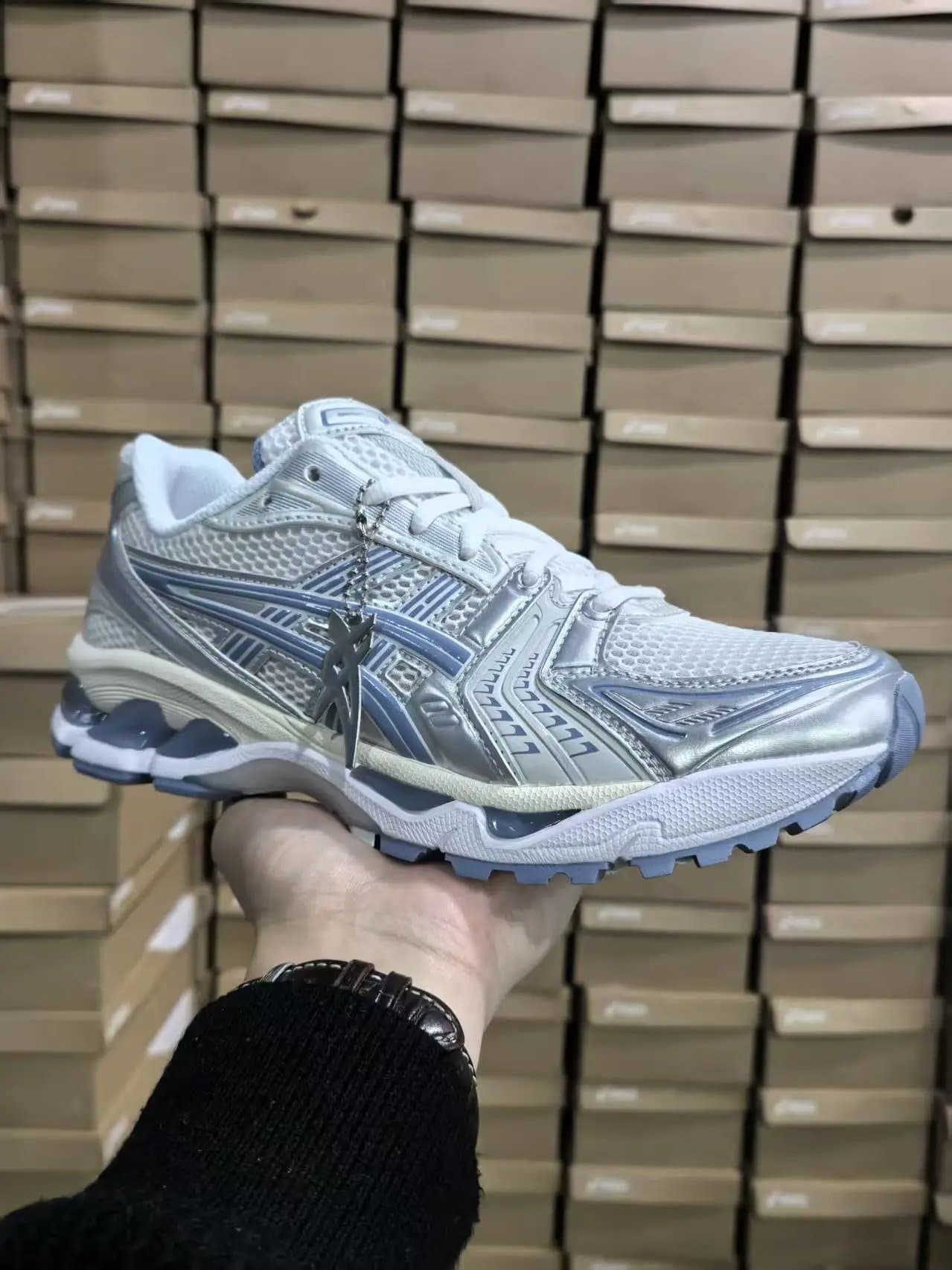 Asics Gel-Kayano 14 Silver Mesh