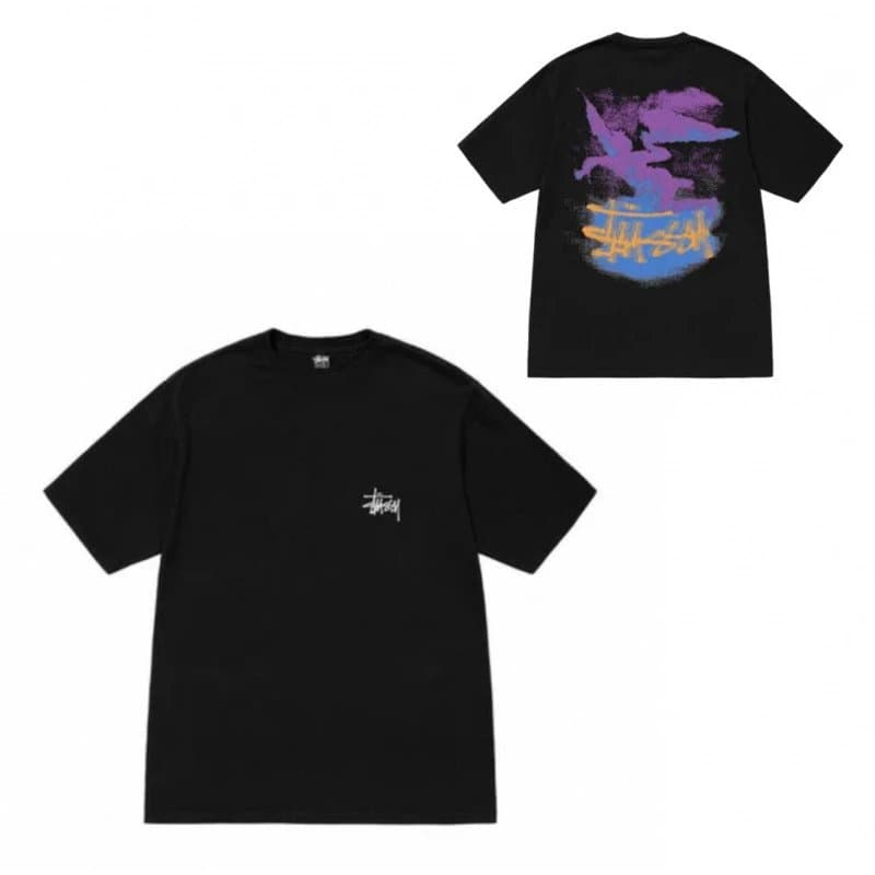 Stüssy Wizard Graphic Tee Black with Wizard Print — 883黑色