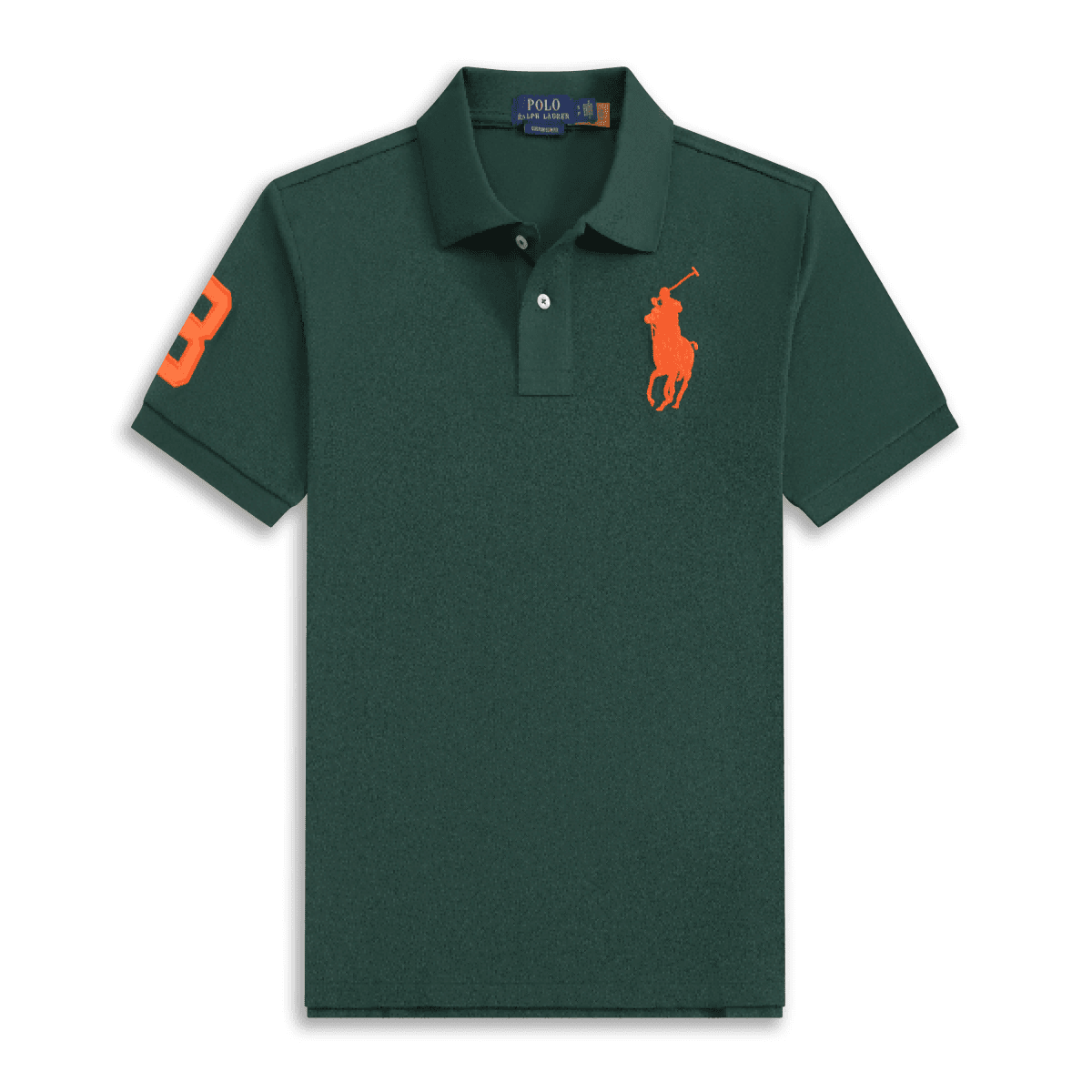 Polo Ralph Lauren Polo Shirt Big Pony — 墨绿橙标