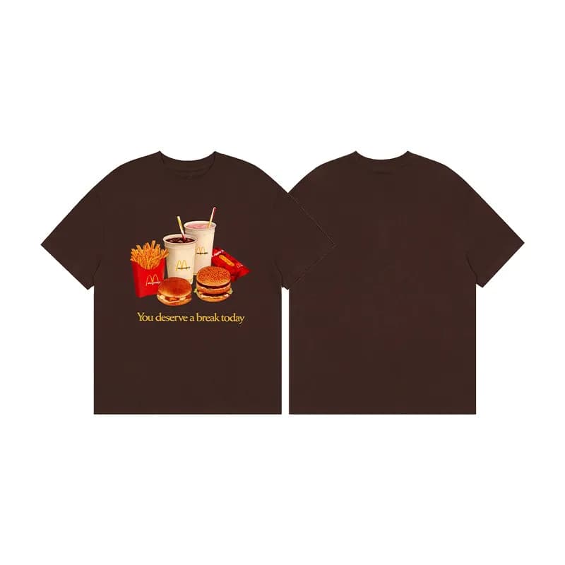 Travis Scott T-Shirt Cactus Jack Logo — Coffee Brown Set