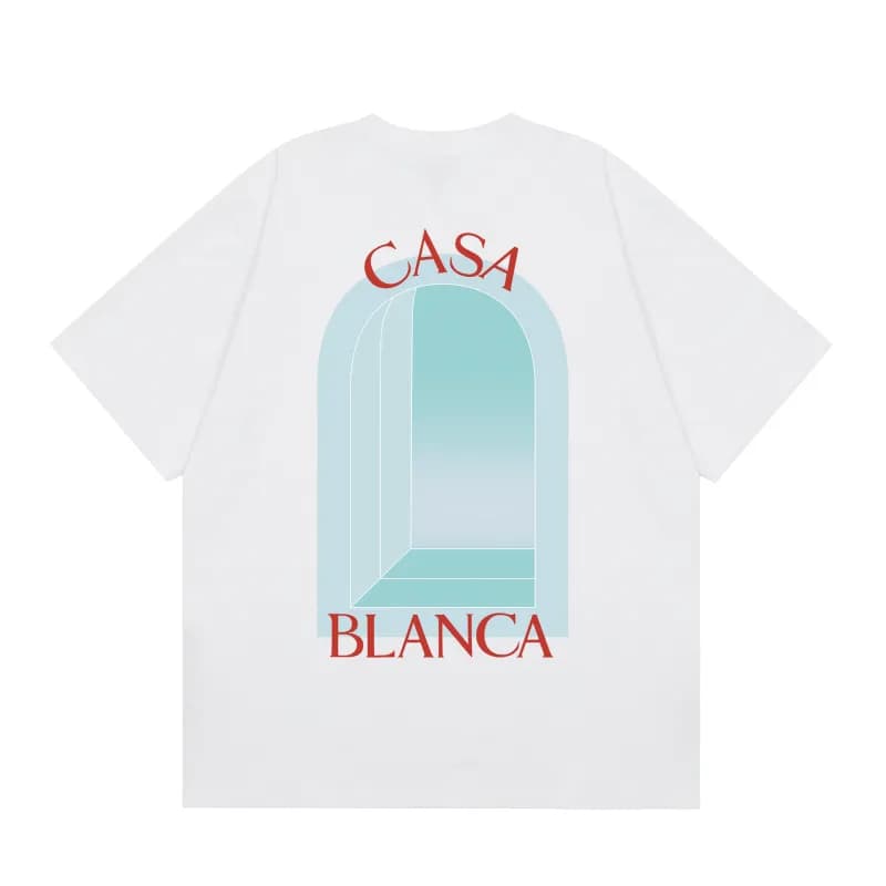 Graphic Tee Casa Blanca Logo Print — c172白