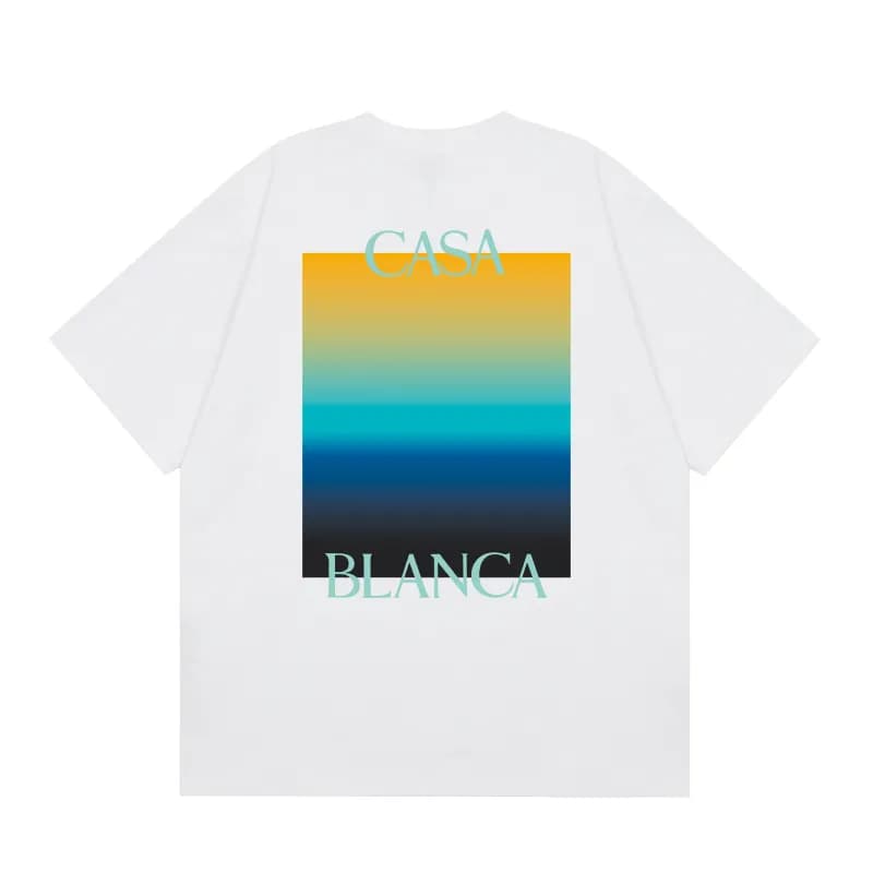 Casablanca Graphic T-Shirt Casa Blanca Gradient Print