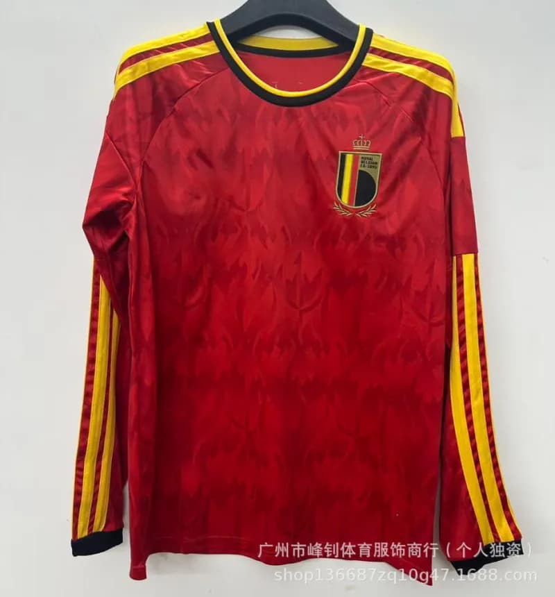 Adidas Spain Home Jersey 2010 World Cup — 2627比利时主场长袖