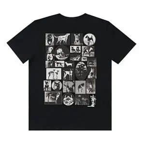 Stüssy Graphic Tee Dog Collage Print