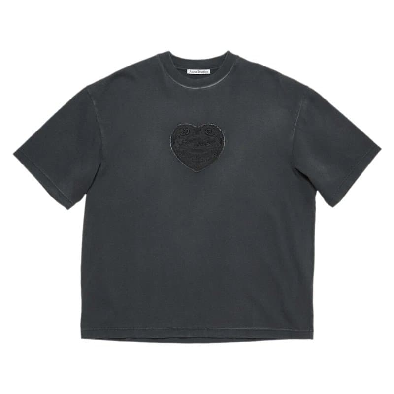 Acne Studios Logo T-Shirt Script Logo — 黑色(AC908082)