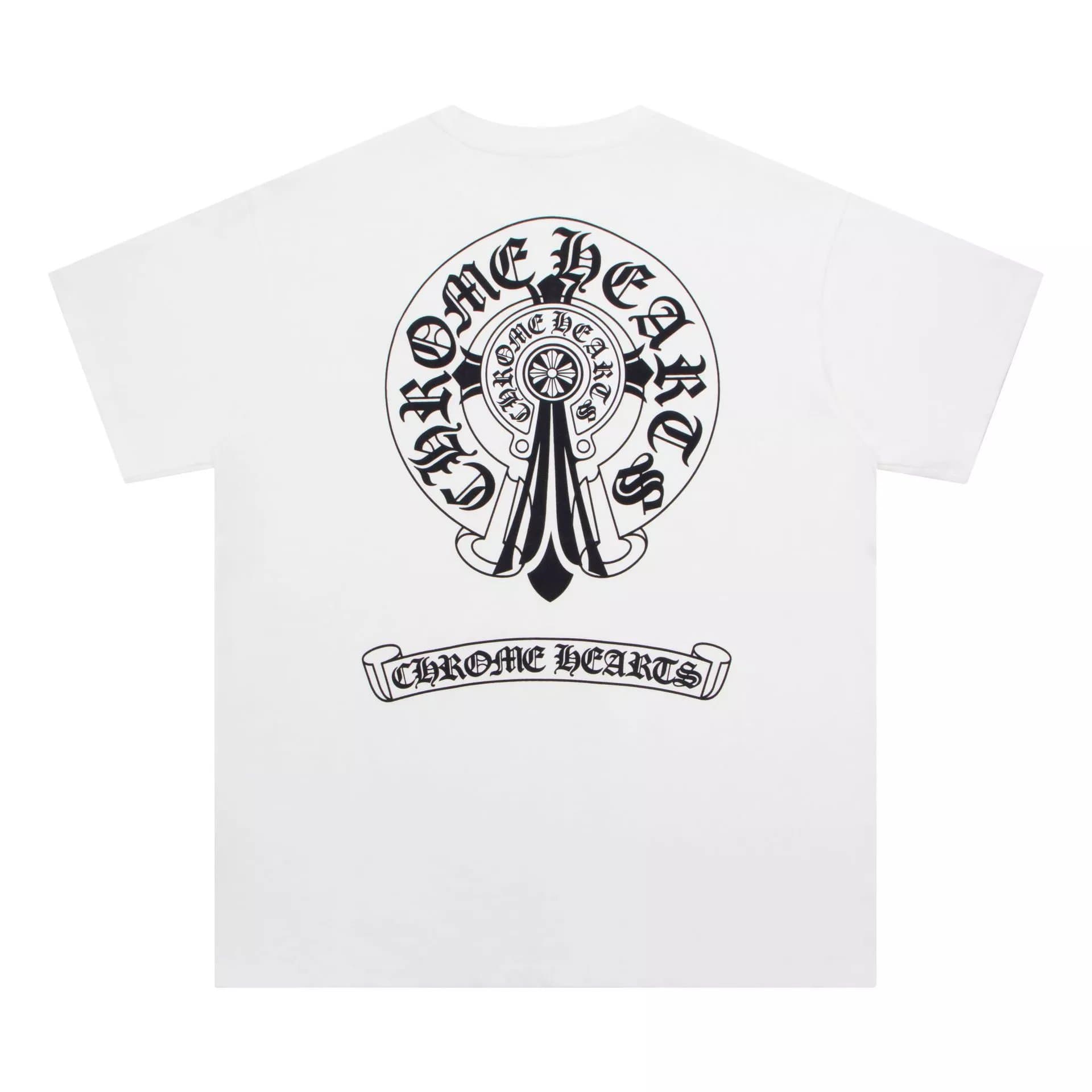 Chrome Hearts Cross Logo Tee Triple Cross Back Print — 6006白