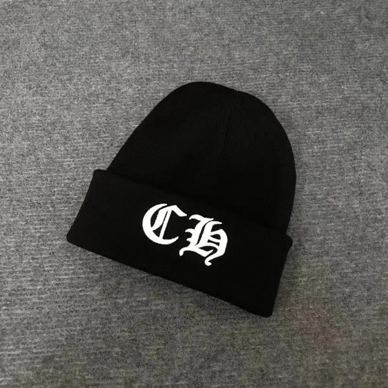 Chrome Hearts Beanie Cross Logo Patch — 黑色大CH