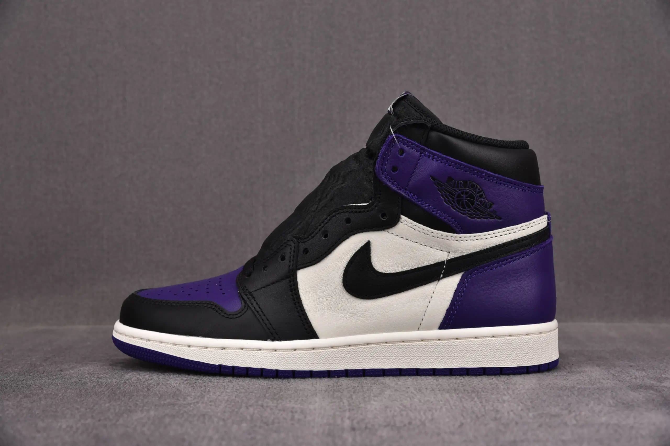 Air Jordan 1 High Shadow — Court Purple 黑紫脚趾