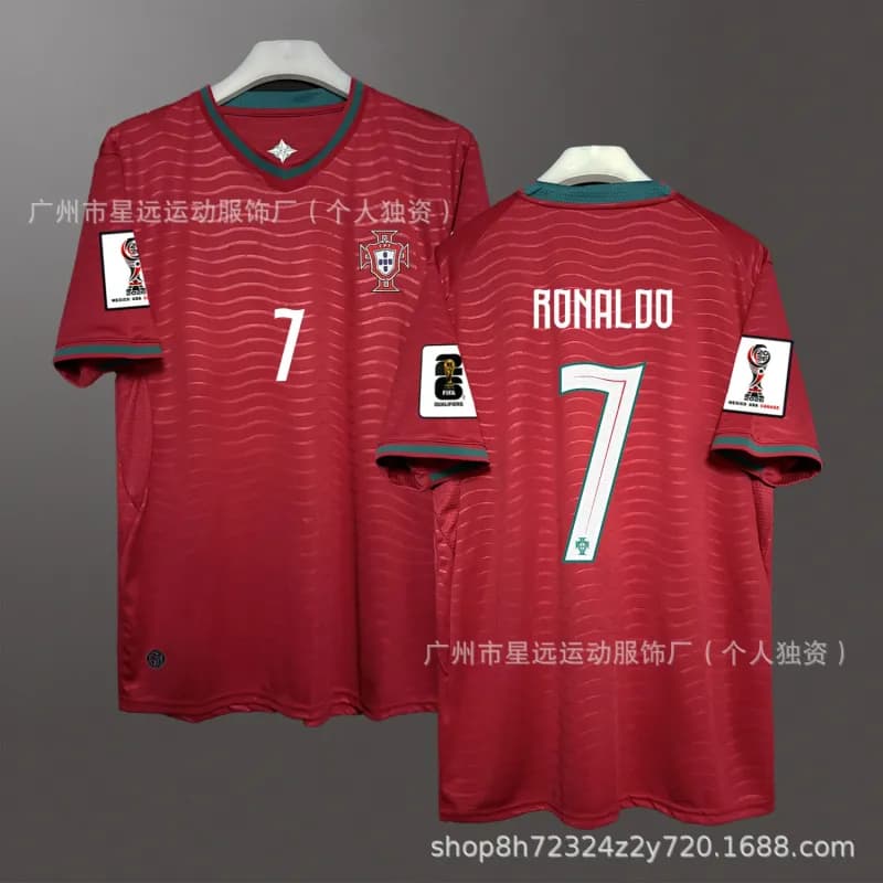 Nike Spain National Team Home Jersey 2022 World Cup Qualifiers — 2627葡萄牙主场7号
