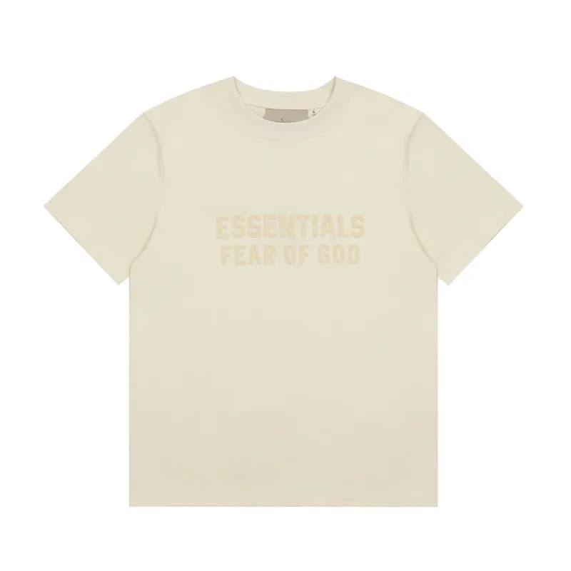 Fear of God Essentials Essentials Tee Metallic Logo — 2310短袖杏色
