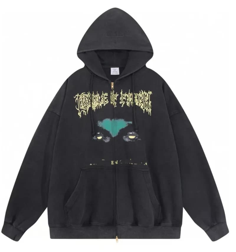 Off-White Zip-Up Hoodie Cherry Tag — 16