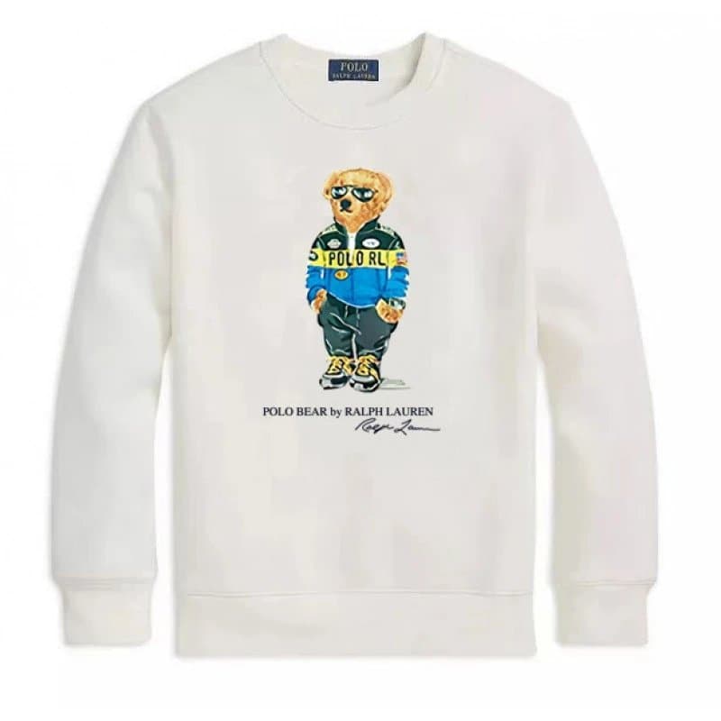 Polo Ralph Lauren Polo Bear Sweatshirt Dodgers Baseball — Y13·白色