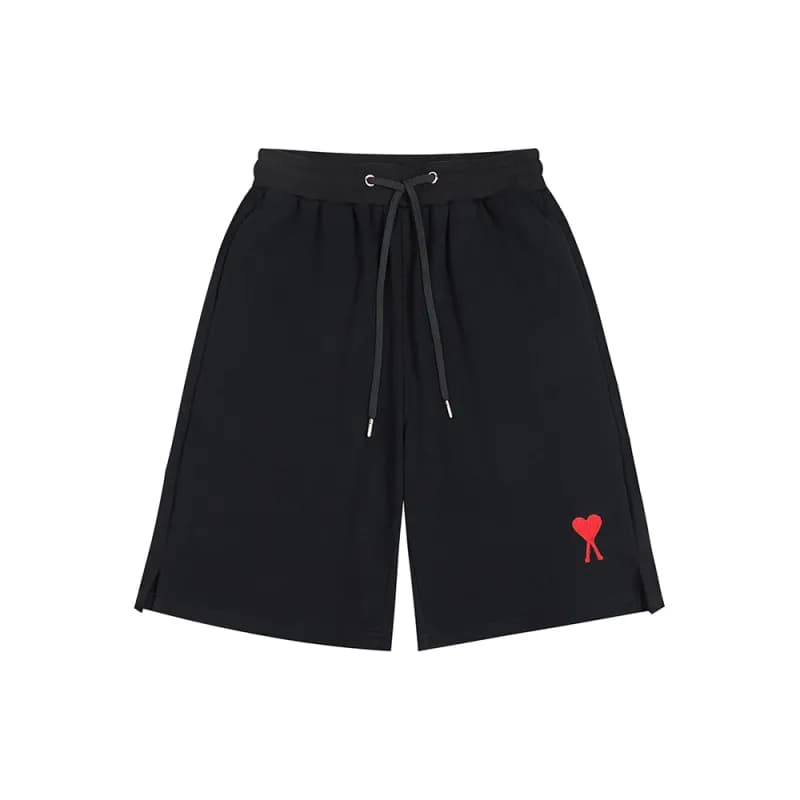 Amiri Logo Shorts Red Heart