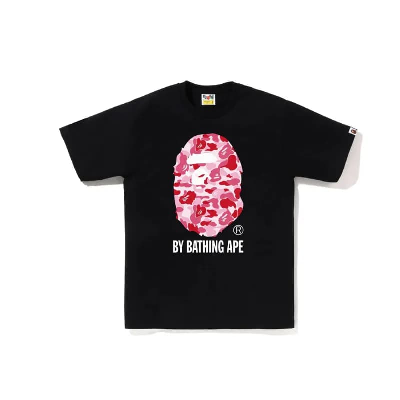 BAPE Cotton Tee Heather Grey — 730黑粉
