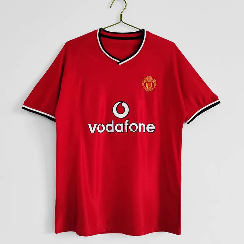 Home Shirt Pirelli Sponsor — 00/02曼联主场