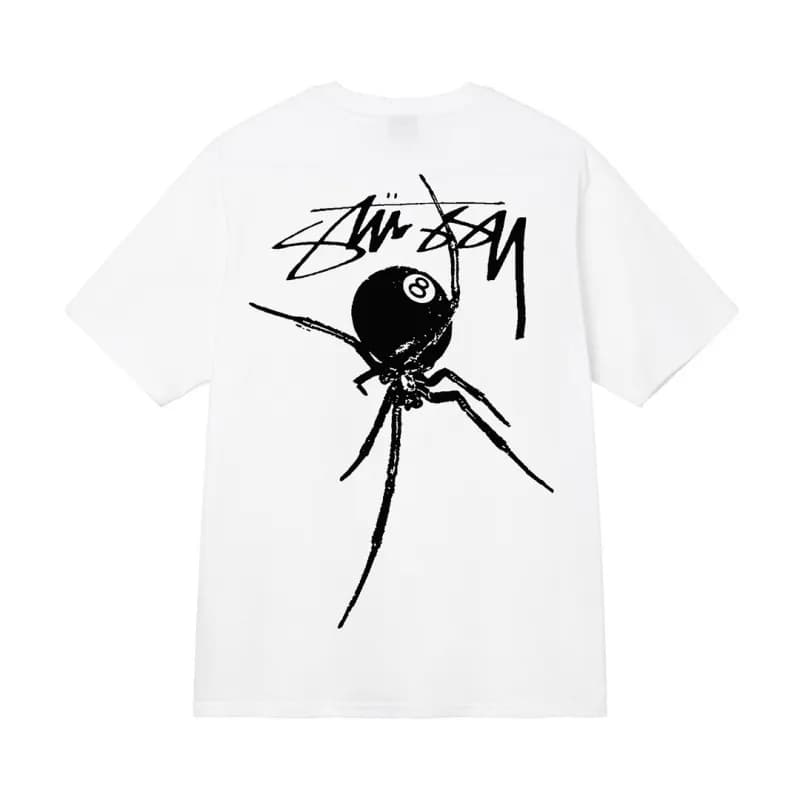 Stüssy Graphic Tee USA Map Print — 白色【蜘蛛球】