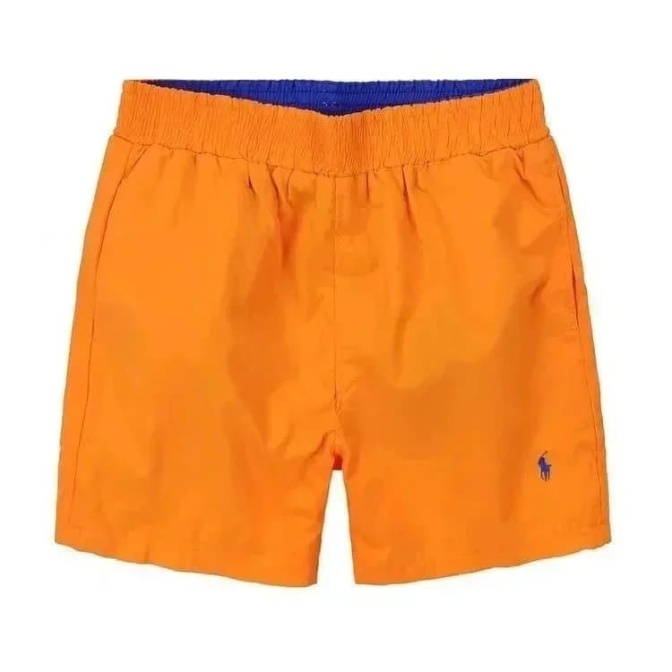 Polo Ralph Lauren Polo Swim Trunks Olive with Orange Lining — 14