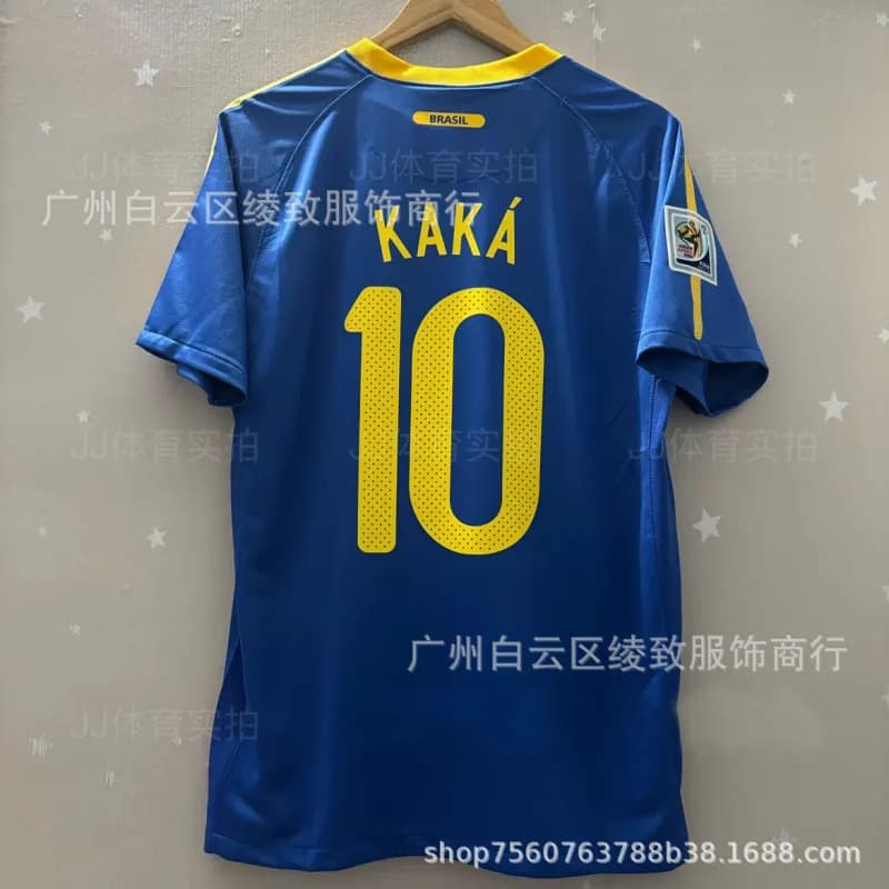 Nike Team Brasil Jersey CBF Crest — 2010客场定制10号球星+臂章