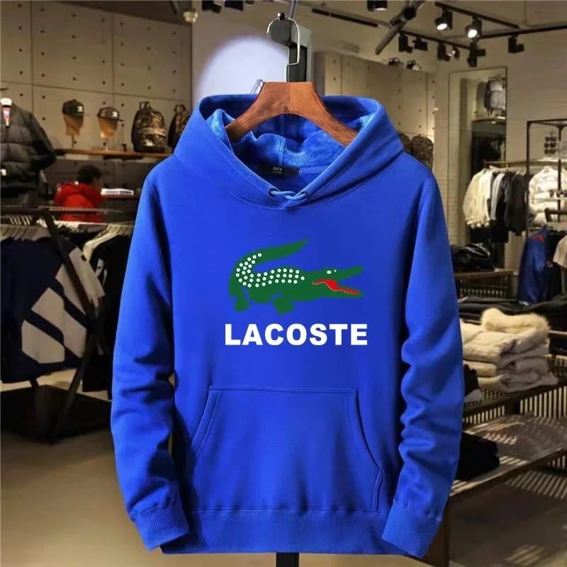 Lacoste Zip-Up Hoodie Heather Grey — 29.